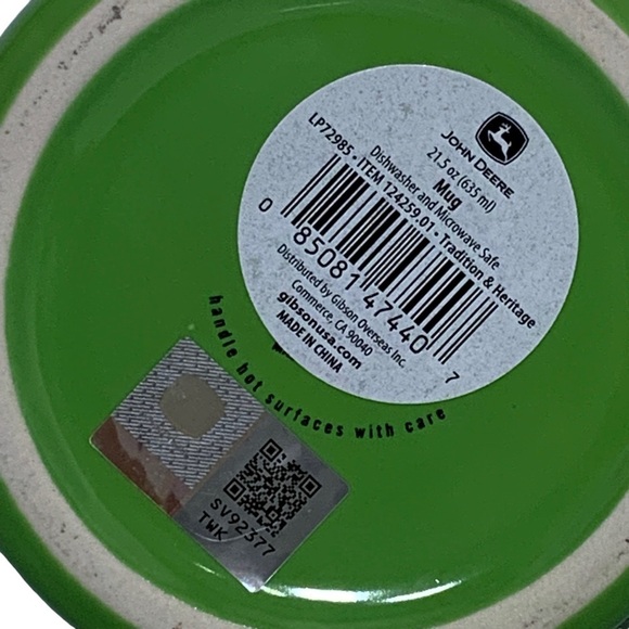 JOHN DEERE Jumbo Mug Made with Pride Officially Lic 21.5 oz Green Yellow Tractor - Picture 9 of 16